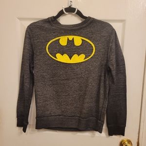 Batman Boys Size M Long Sleeve Pullover Black Washed Color